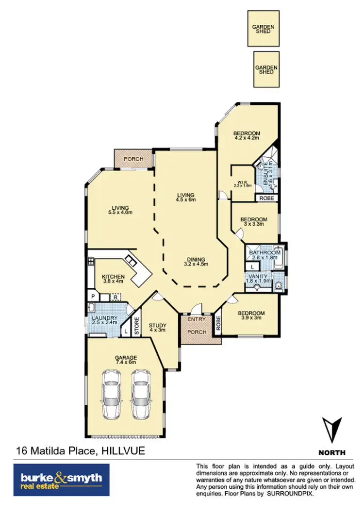 Floorplan of Homely house listing, 16 Matilda Place, Tamworth NSW 2340