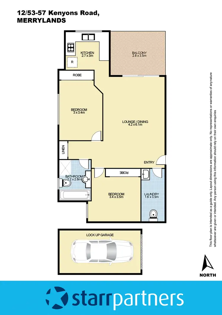 Floorplan of Homely unit listing, 12/53-57 Kenyons Road, Merrylands NSW 2160