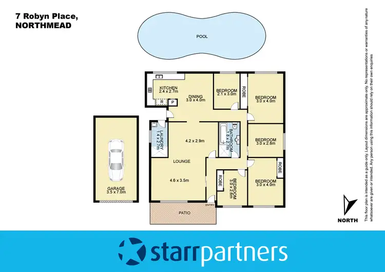 Floorplan of Homely house listing, 7 Robyn Place, Northmead NSW 2152