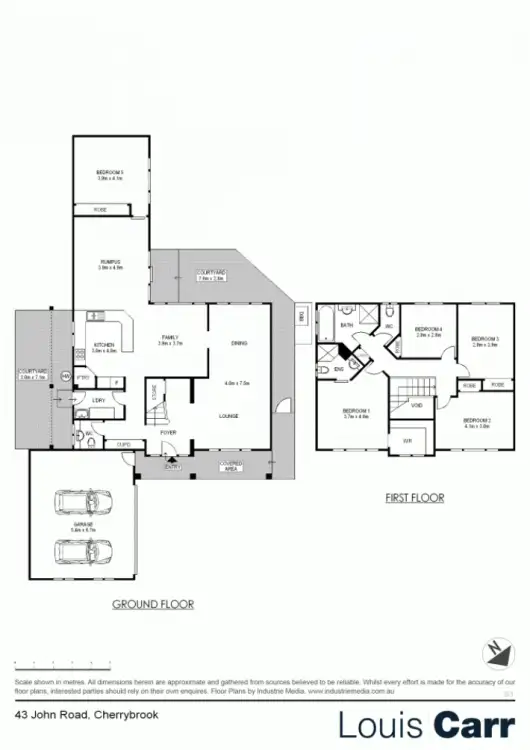 Floorplan of Homely house listing, 43 John Rd, Cherrybrook NSW 2126