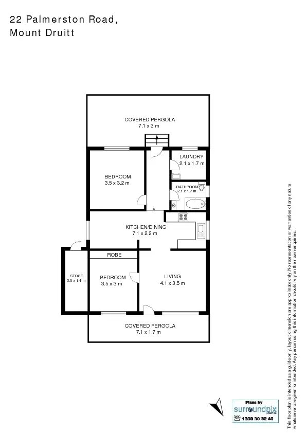 Floorplan of Homely house listing, 22 Palmerston Road, Mount Druitt NSW 2770