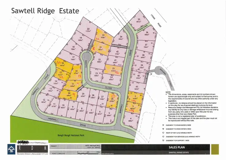 Floorplan of Homely land listing, Lot 33 Banyo Close, Bonville NSW 2441