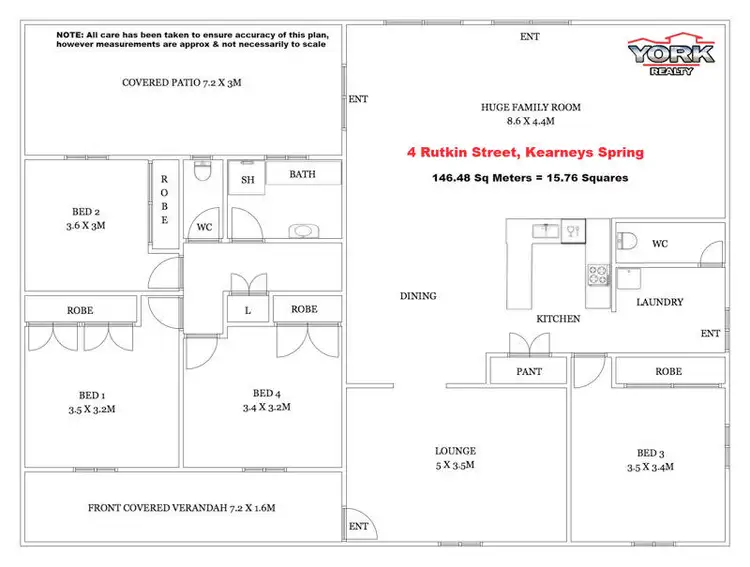 Floorplan of Homely house listing, 4 Rutkin Street, Kearneys Spring QLD 4350