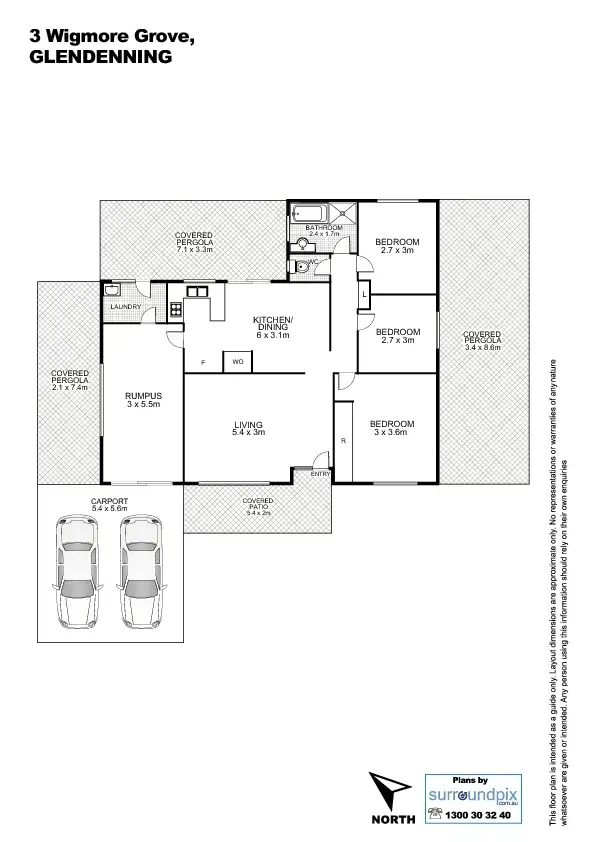 Floorplan of Homely house listing, 3 Wigmore Grove, Glendenning NSW 2761