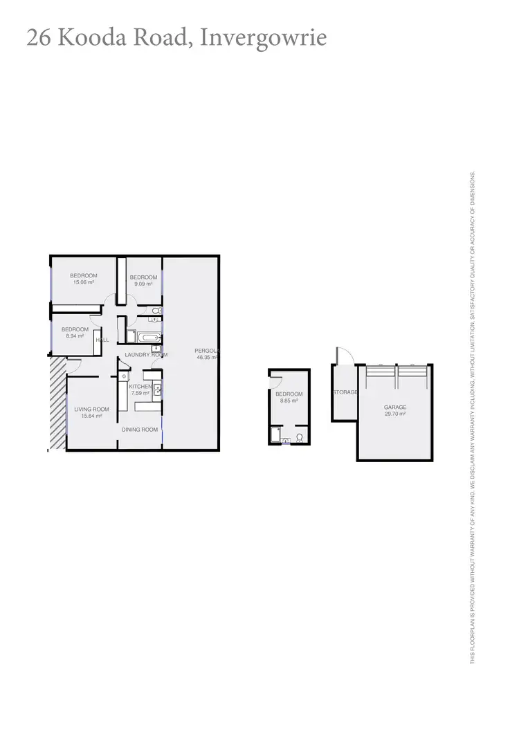 Floorplan of Homely rural property listing, 26 Kooda Road, Armidale NSW 2350
