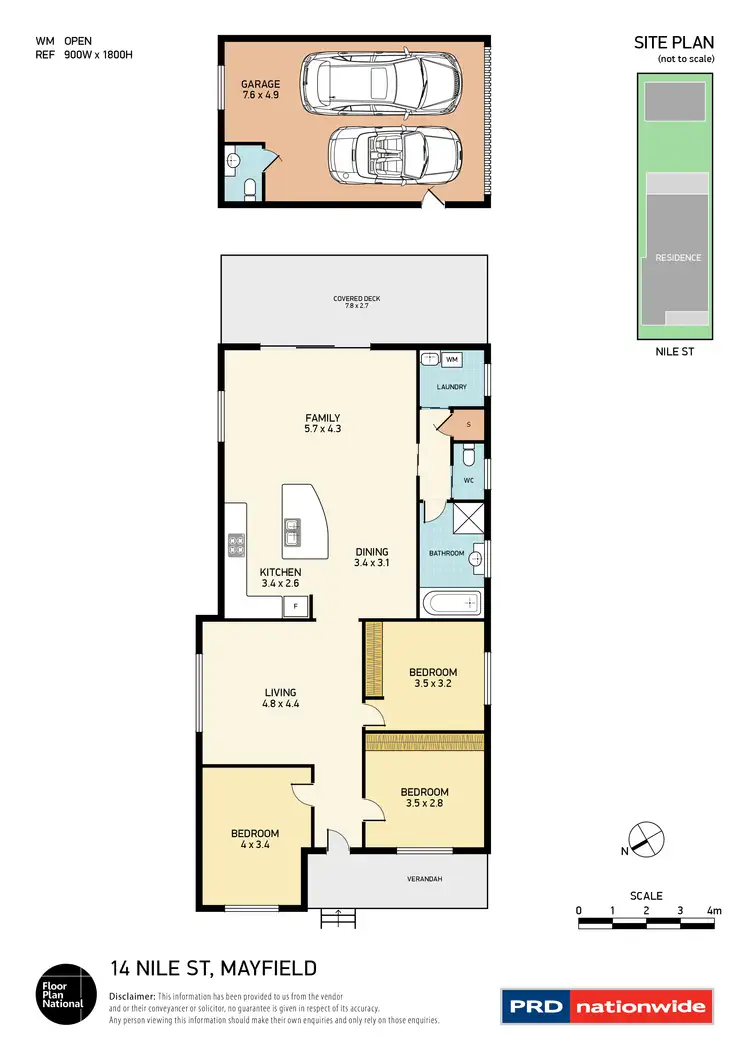 Floorplan of Homely house listing, 14 Nile Street, Mayfield NSW 2304
