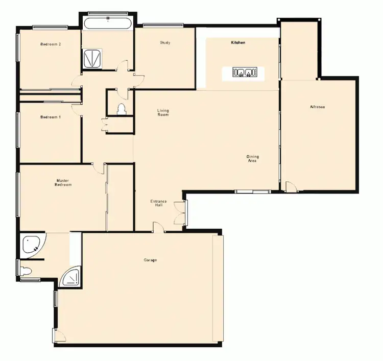 Floorplan of Homely house listing, 3a Benson Street, Scarborough QLD 4020