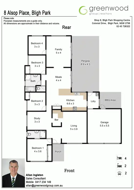 Floorplan of Homely house listing, 8 Alsop Place, Bligh Park NSW 2756