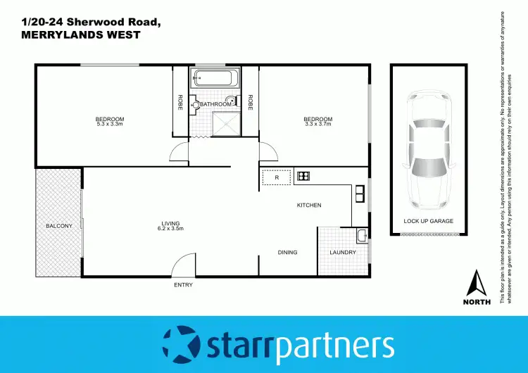 Floorplan of Homely unit listing, 1/20-24 Sherwood Road, Merrylands NSW 2160