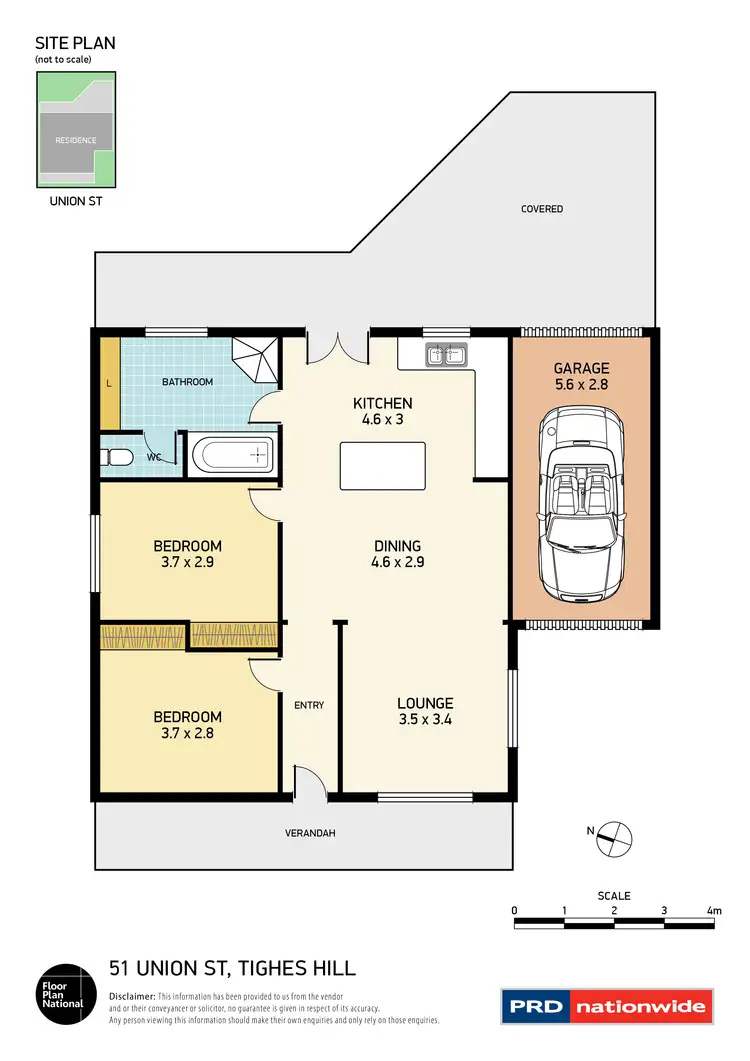 Floorplan of Homely house listing, 51 Union St, Tighes Hill NSW 2297