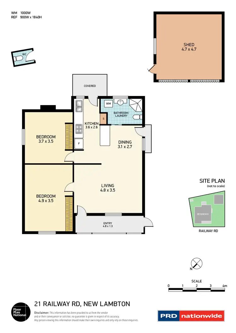 Floorplan of Homely house listing, 21 Railway Road, New Lambton NSW 2305