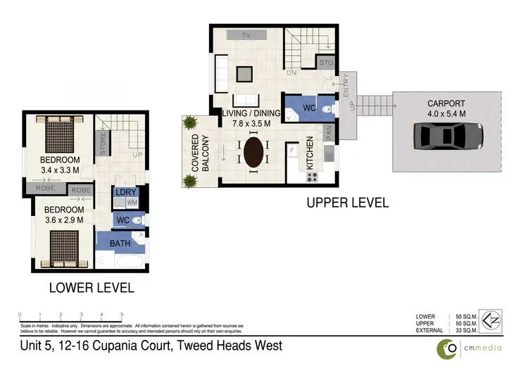 Floorplan of Homely unit listing, 5/12-16 Cupania Court, Tweed Heads West NSW 2485