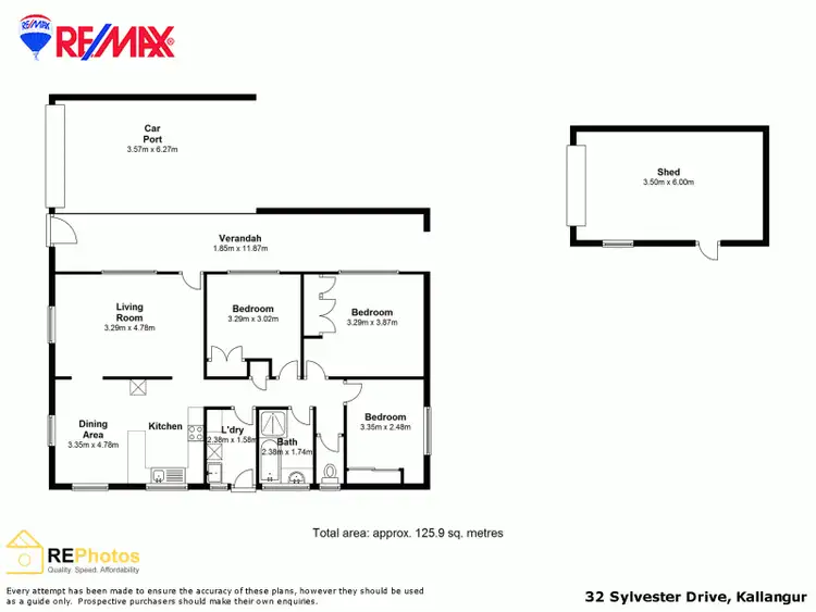 Floorplan of Homely house listing, 32 Sylvester Dr, Kallangur QLD 4503