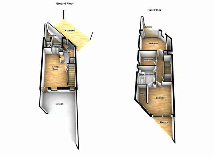 Floorplan of Homely townhouse listing, 4/126 Kedron Brook Road, Wilston QLD 4051