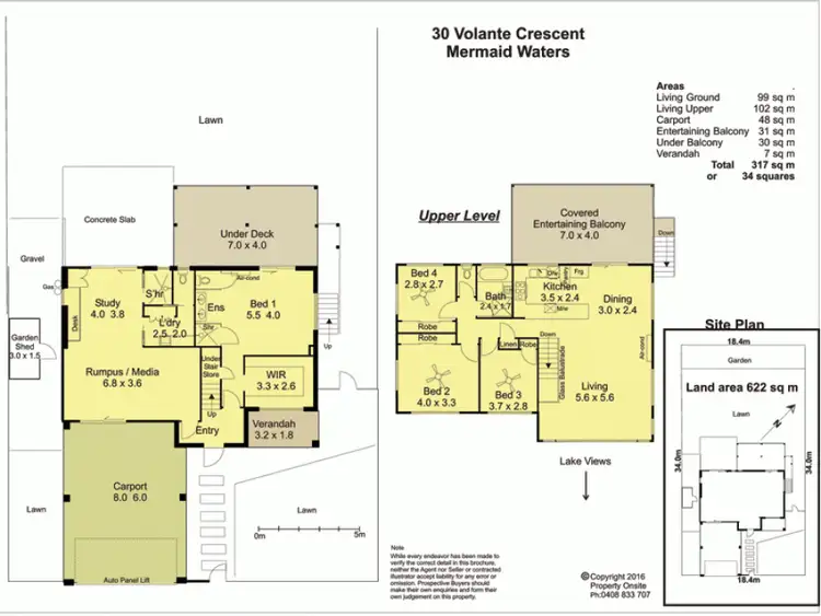 Floorplan of Homely house listing, 30 Volante Cres, Mermaid Waters QLD 4218