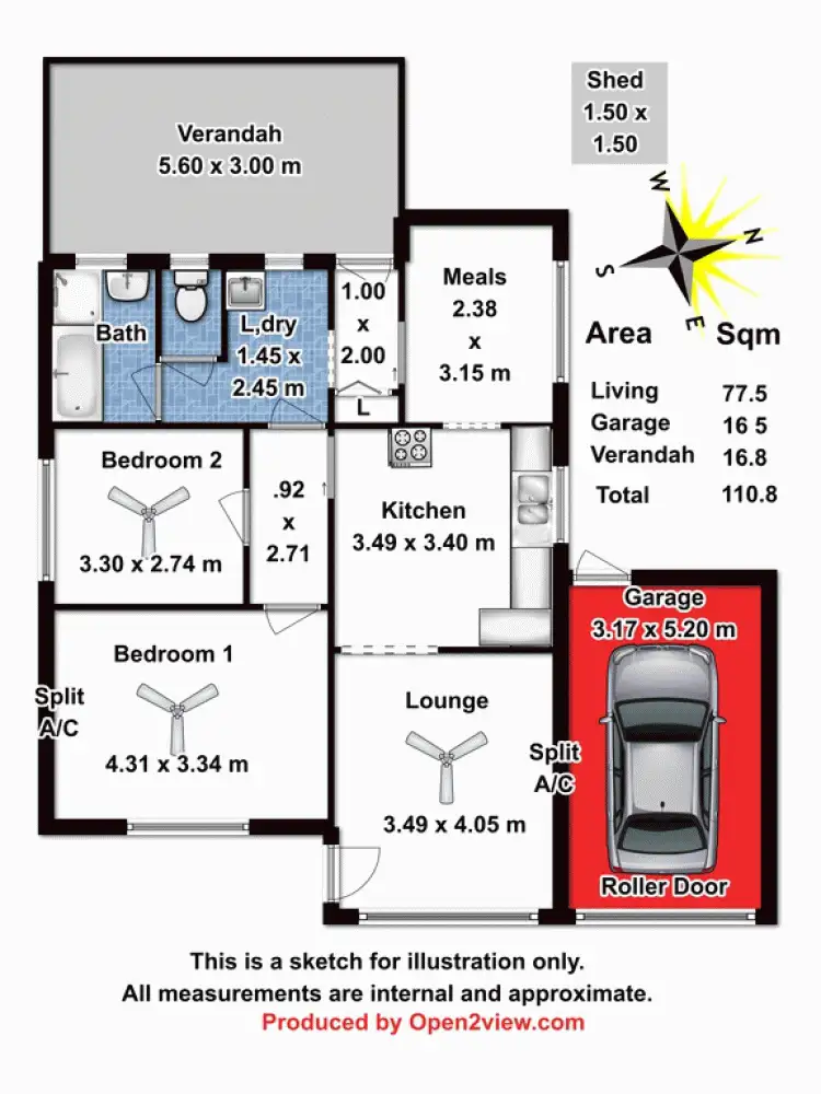 Floorplan of Homely house listing, 1 Craigie Street, Birkenhead SA 5015