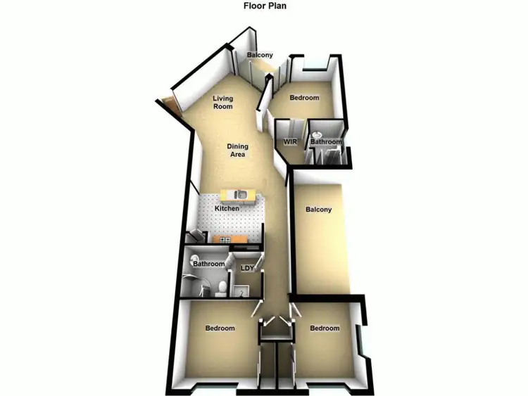 Floorplan of Homely unit listing, 20/279 Moggill Road, Indooroopilly QLD 4068