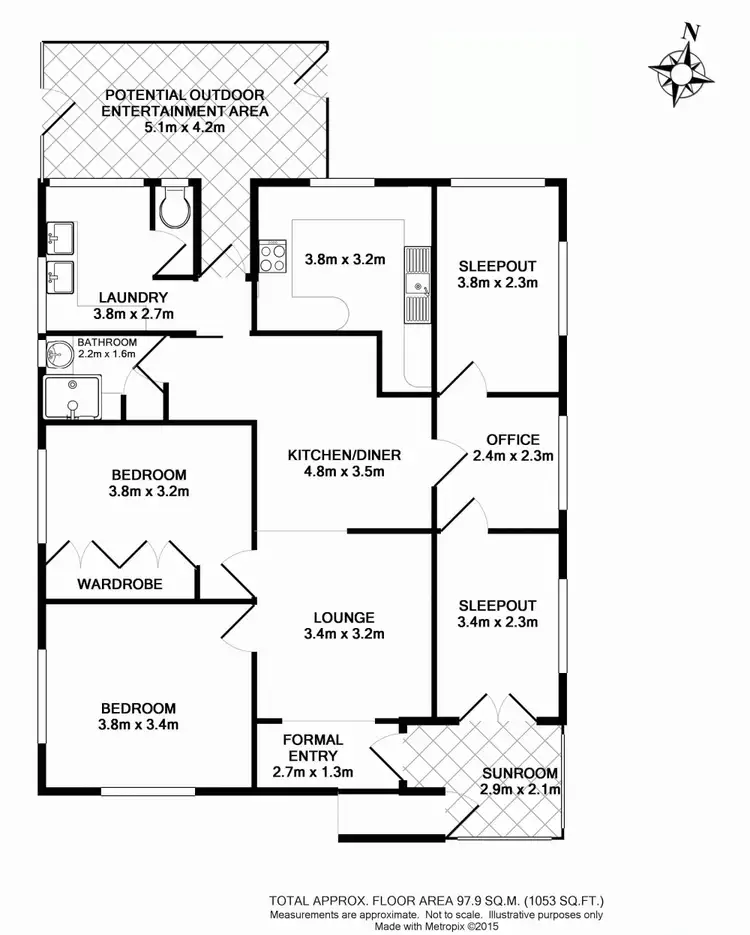 Floorplan of Homely house listing, 7 Katherine Street, North Toowoomba QLD 4350
