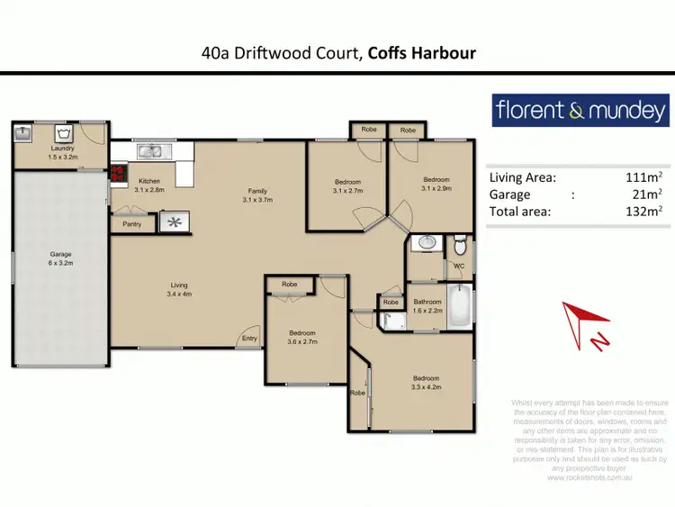 Floorplan of Homely villa listing, 40 & 40A Driftwood Court, Coffs Harbour NSW 2450