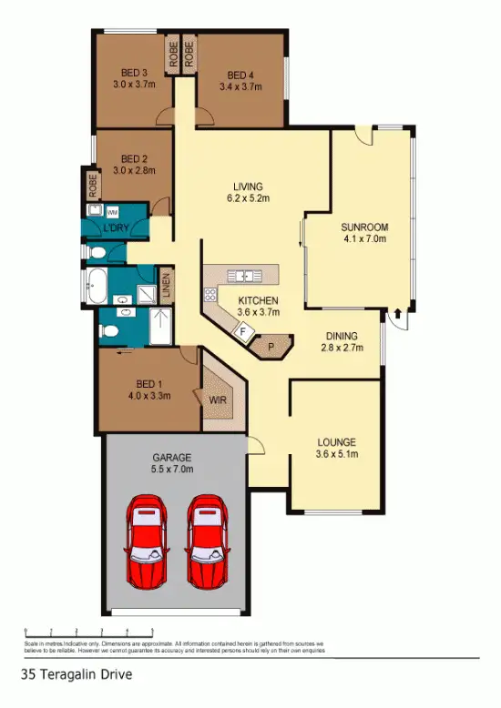 Floorplan of Homely house listing, 35 Teragalin Drive, Chain Valley Bay NSW 2259