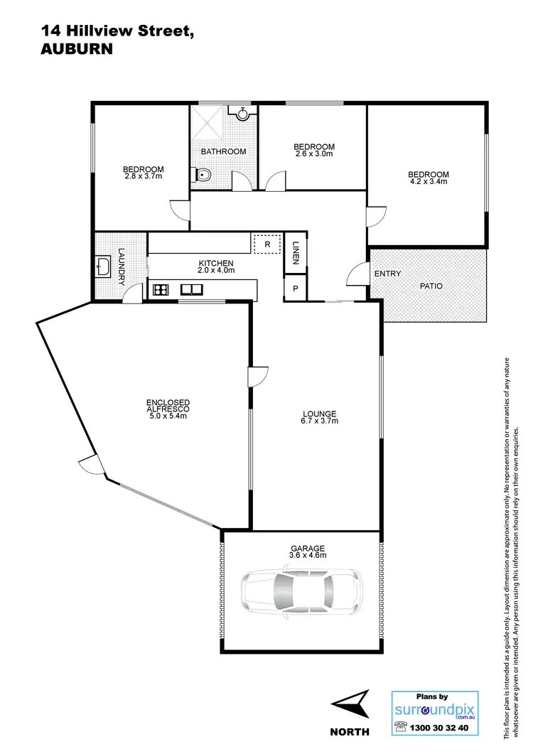 Floorplan of Homely house listing, 14 Hillview Street, Auburn NSW 2144