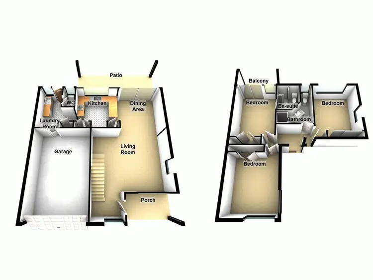Floorplan of Homely townhouse listing, 1/55 David Street, Nundah QLD 4012