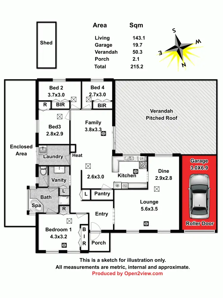Floorplan of Homely house listing, 4 Rosebud Place, Blakeview SA 5114