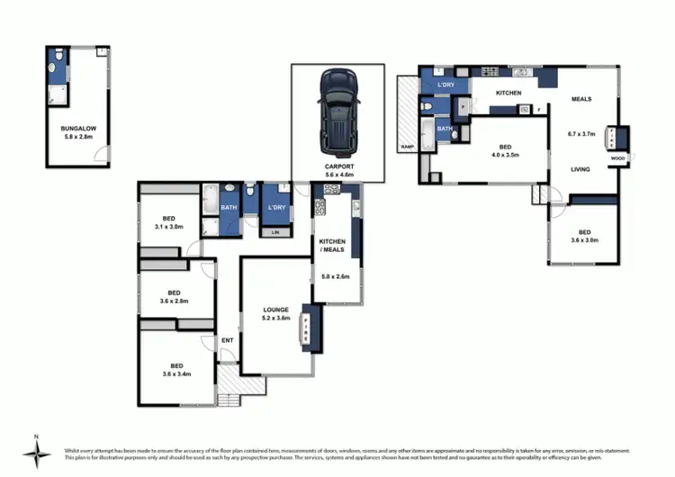 Floorplan of Homely house listing, 200 Waurn Ponds Drive, Waurn Ponds VIC 3216