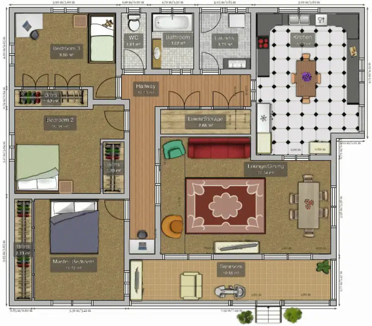 Floorplan of Homely house listing, 7 Allenby Street, Newtown QLD 4350