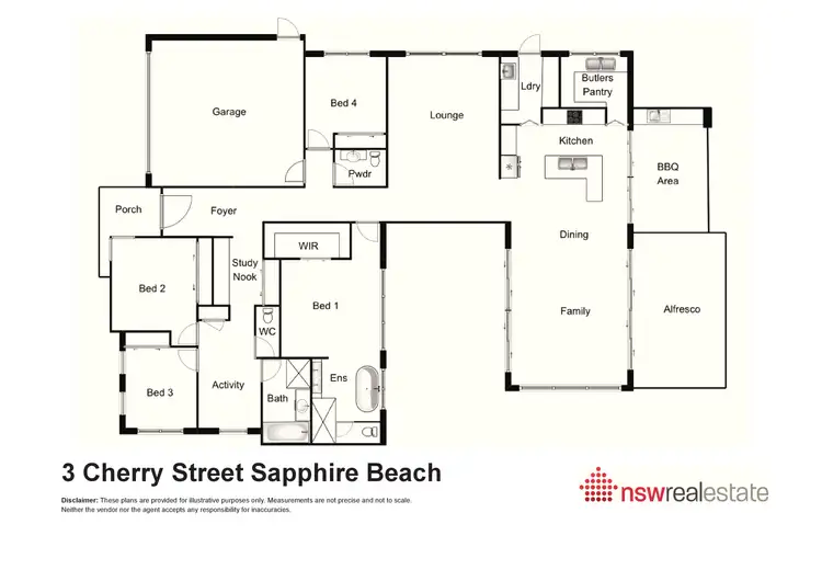 Floorplan of Homely house listing, 3 Cherry Street, Sapphire Beach NSW 2450