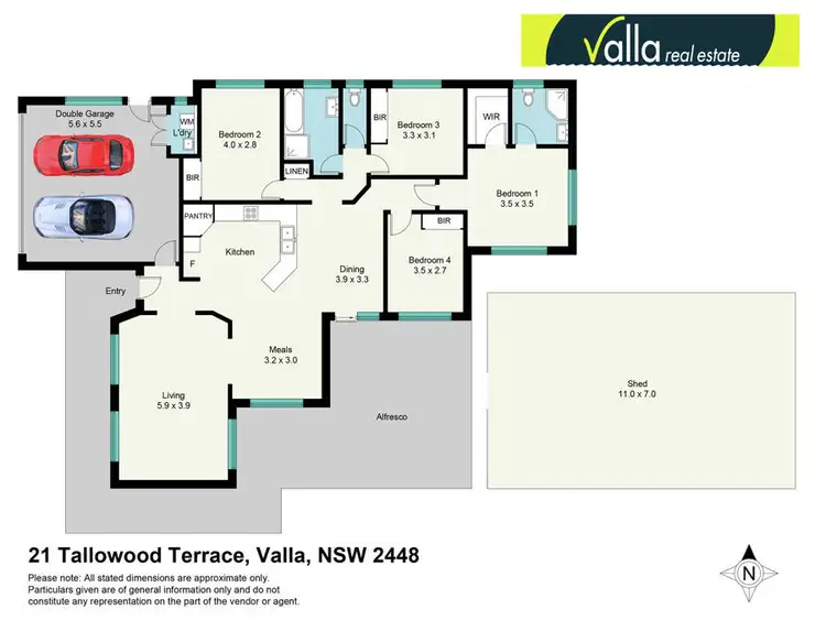 Floorplan of Homely rural property listing, 21 Tallowood Terrace, Valla NSW 2448