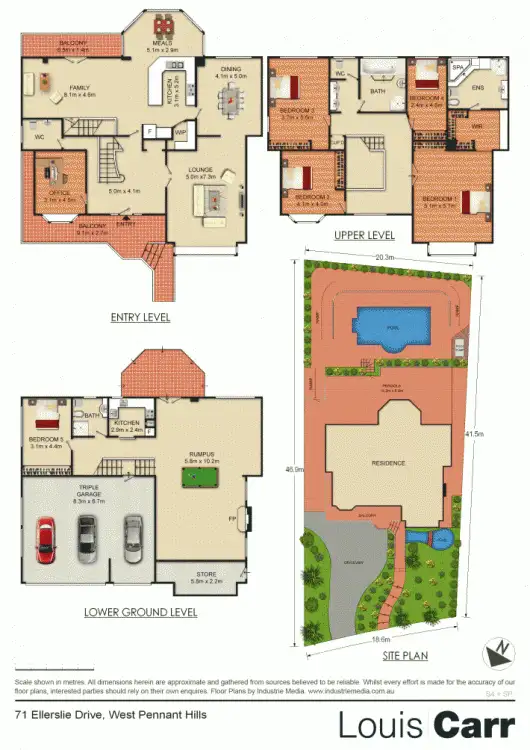 Floorplan of Homely house listing, 71 Ellerslie Drive, West Pennant Hills NSW 2125