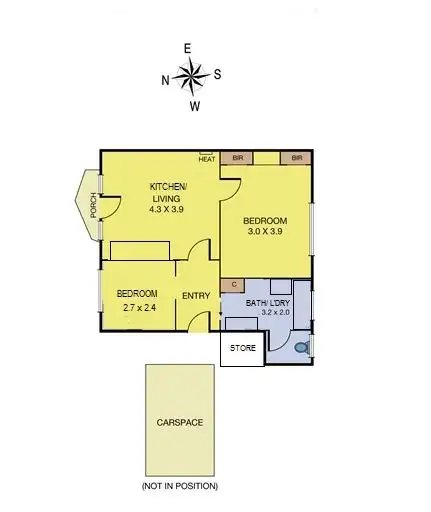 Floorplan of Homely apartment listing, 3/504 Moreland Road, Brunswick West VIC 3055