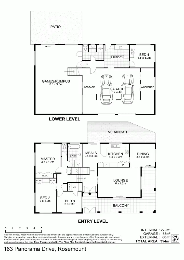 Floorplan of Homely house listing, 163 Panorama Drive, Rosemount QLD 4560