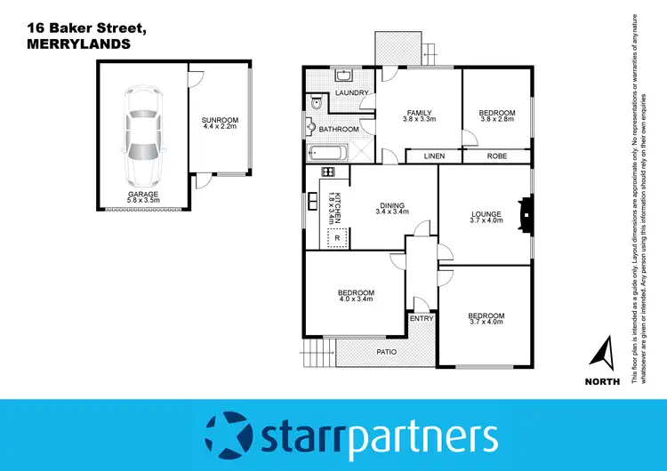 Floorplan of Homely house listing, 16 Baker Street, Merrylands NSW 2160