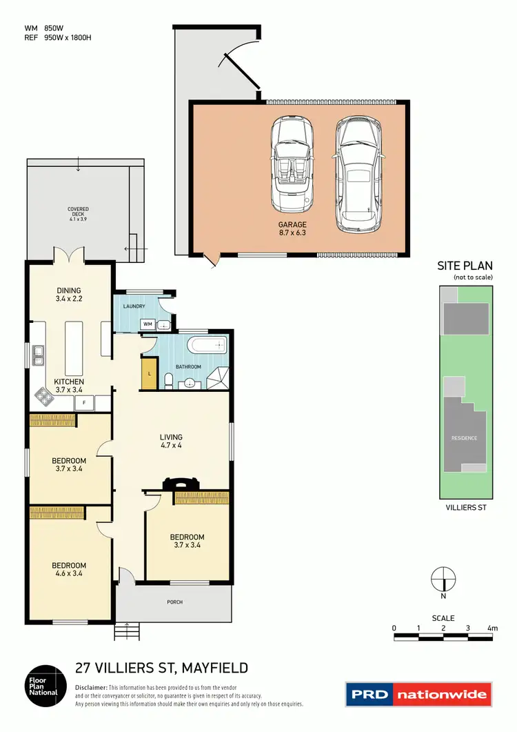 Floorplan of Homely house listing, 27 Villiers Street, Mayfield NSW 2304