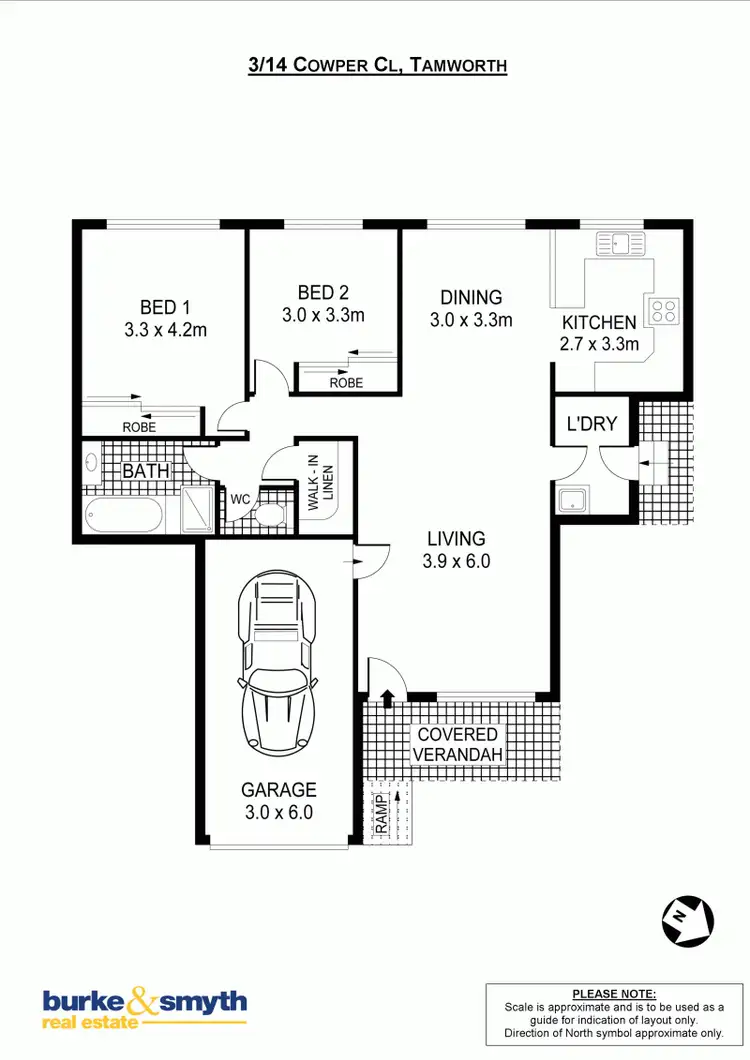 Floorplan of Homely house listing, 3/14 Cowper Close, Tamworth NSW 2340