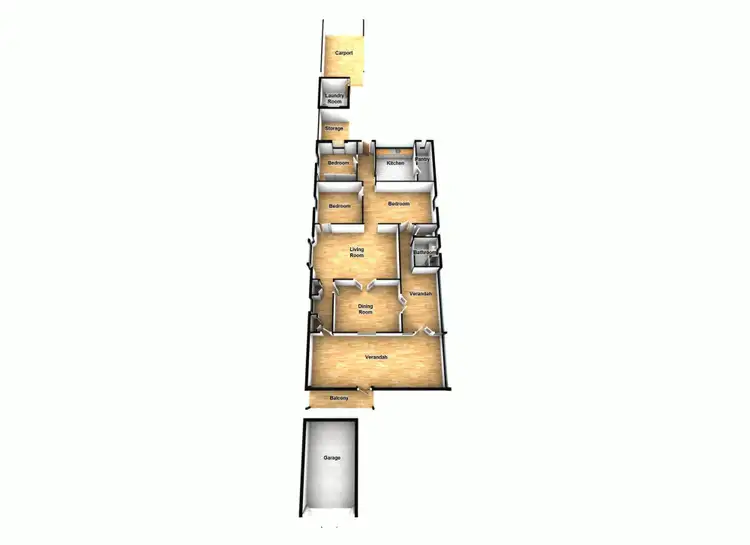 Floorplan of Homely house listing, 36 Crescent Road, Hamilton QLD 4007