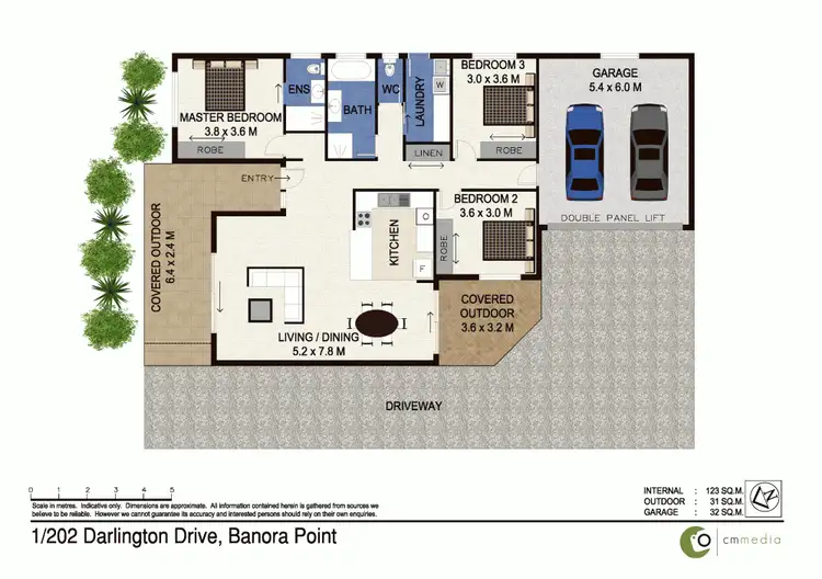 Floorplan of Homely house listing, 1/202 Darlington Drive, Banora Point NSW 2486