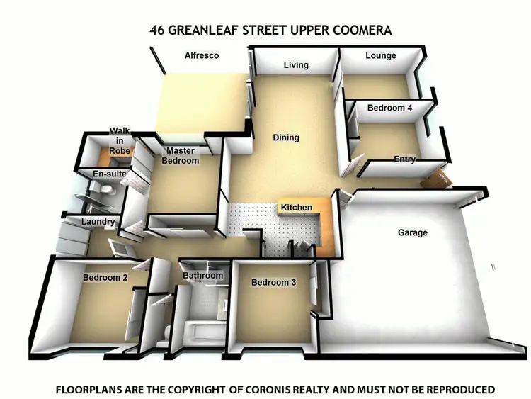 Floorplan of Homely house listing, 46 Greenleaf Street, Upper Coomera QLD 4209