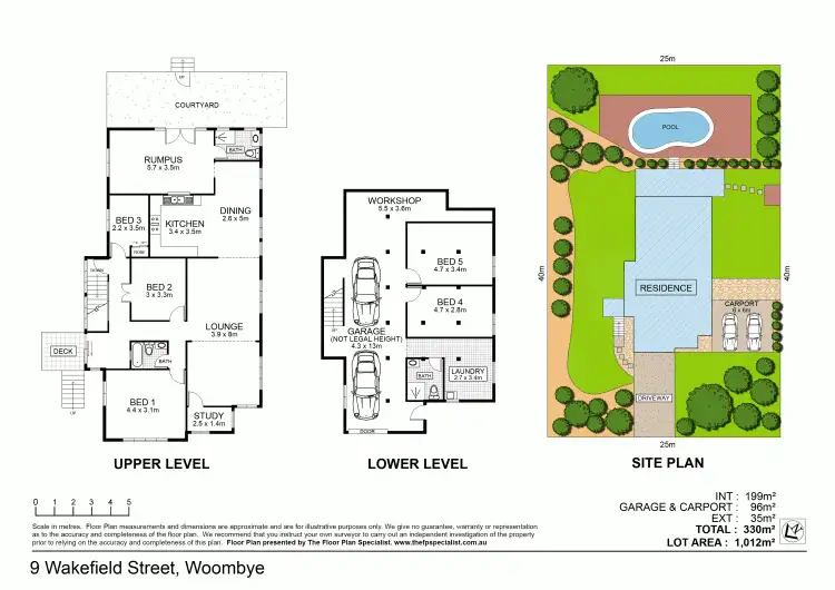 Floorplan of Homely house listing, 9 Wakefield Street, Woombye QLD 4559
