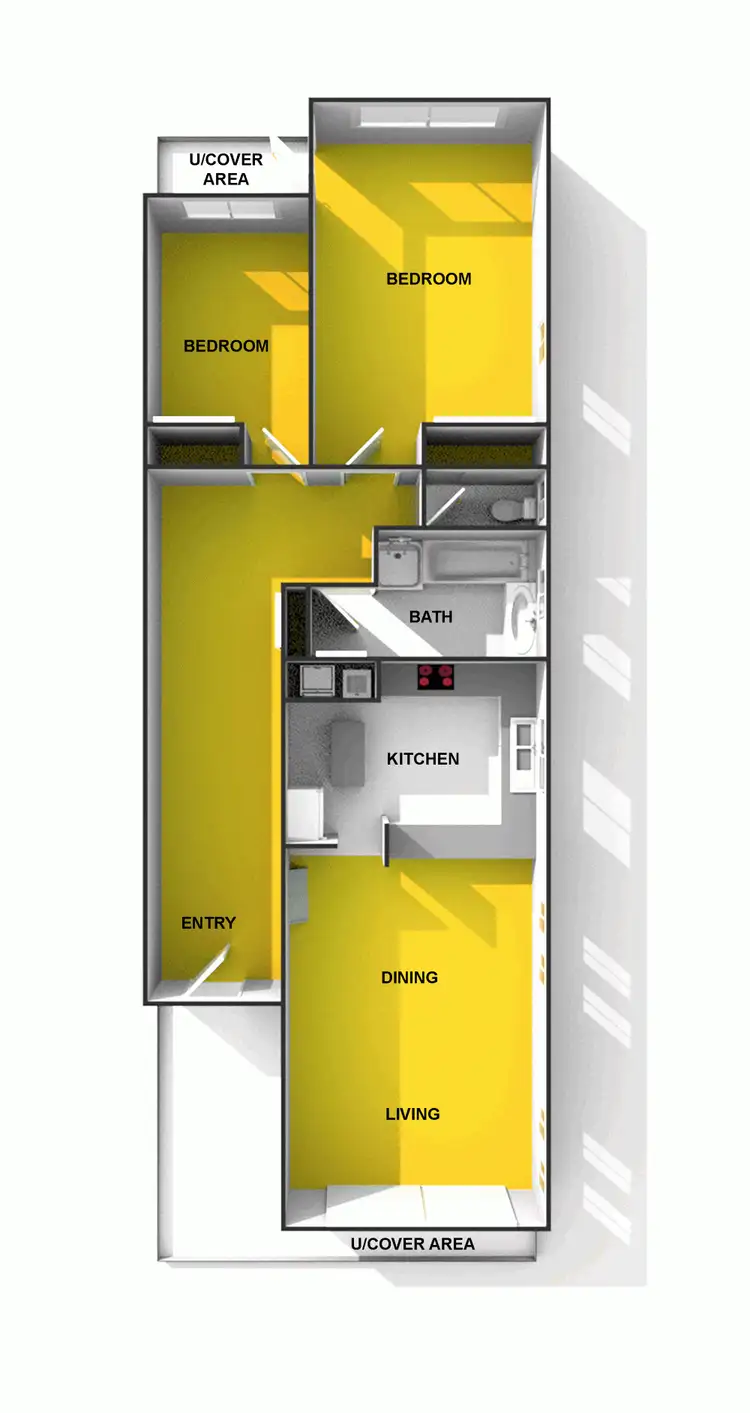 Floorplan of Homely unit listing, 2/8 Dingle Avenue, Caloundra QLD 4551