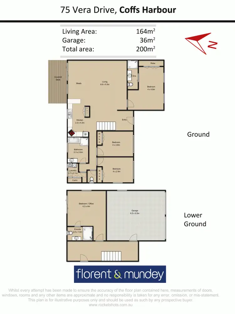 Floorplan of Homely house listing, 75 Vera Dr, Coffs Harbour NSW 2450