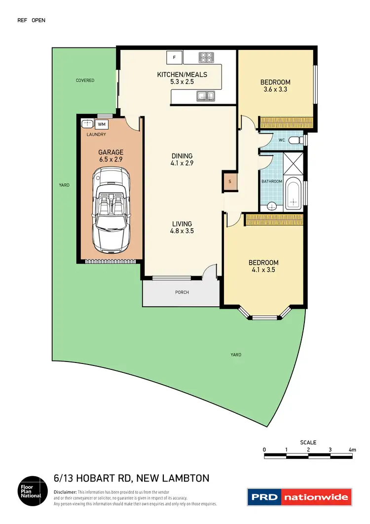 Floorplan of Homely house listing, 6/13 Hobart Road, New Lambton NSW 2305