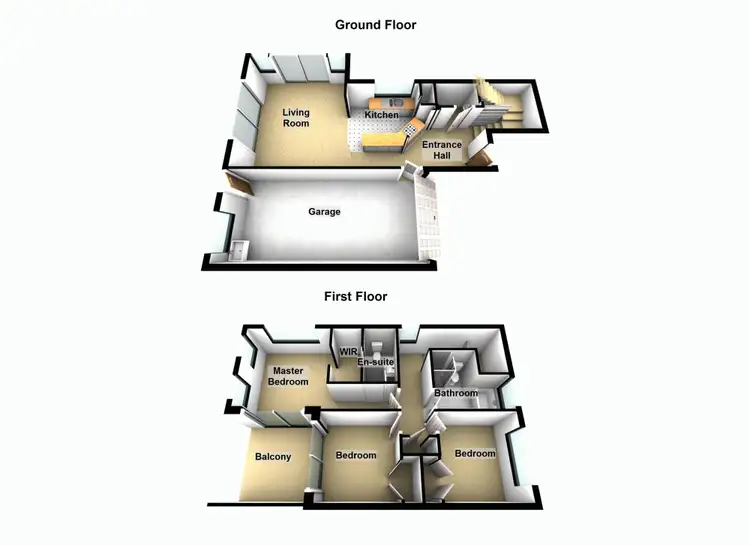 Floorplan of Homely townhouse listing, 1/18 Rowell Street, Zillmere QLD 4034