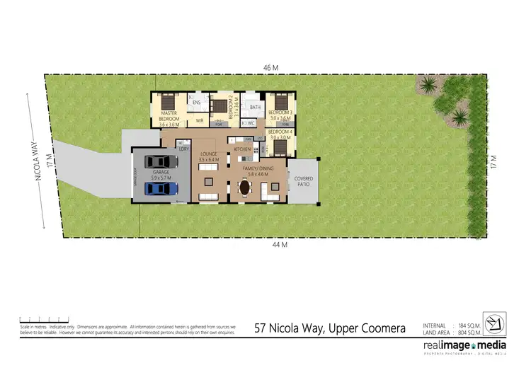 Floorplan of Homely house listing, 57 Nicola Way, Upper Coomera QLD 4209