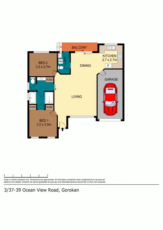 Floorplan of Homely unit listing, 3/37-39 Ocean View Road (DO NOT USE), Gorokan NSW 2263