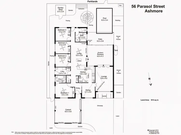 Floorplan of Homely house listing, 56 Parasol Street, Ashmore QLD 4214