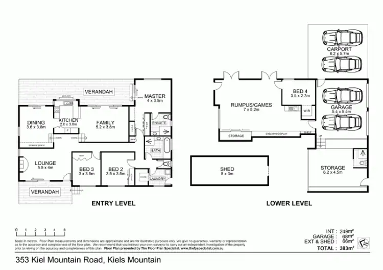 Floorplan of Homely house listing, 353 Kiel Mountain Road, Kiels Mountain QLD 4559
