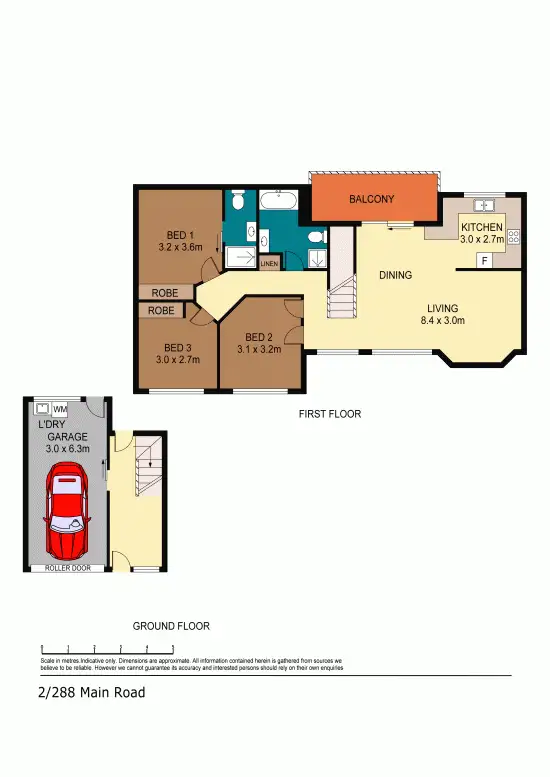 Floorplan of Homely house listing, 2/288 Main Road, Toukley NSW 2263